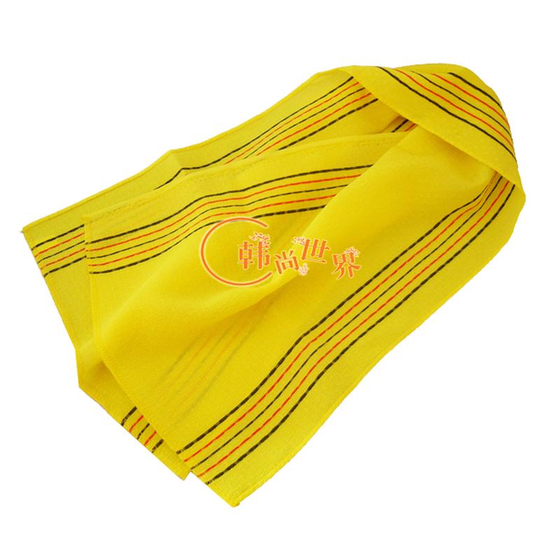 韩国搓澡巾强力搓背巾长条双面洗澡巾拉背条巾搓背不求人家用全身