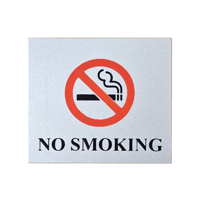 [NO SMOKING]百年达铝塑材质商场酒店指示牌标识牌警示牌80*90MM