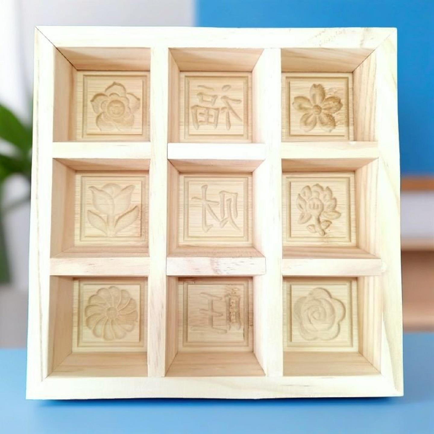 农村老式传统手工雕花方糕模具蒸糕松糕米糕重阳糕点木模具可订制