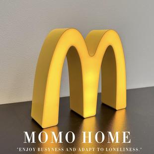 MOMO HOME家居网红创意小夜灯M记麦当劳充电卧室睡眠床头壁灯