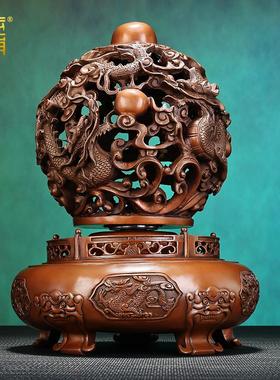 紫铜九转乾坤鼎摆件装饰品时来运转客厅办公室公司开业乔迁礼品