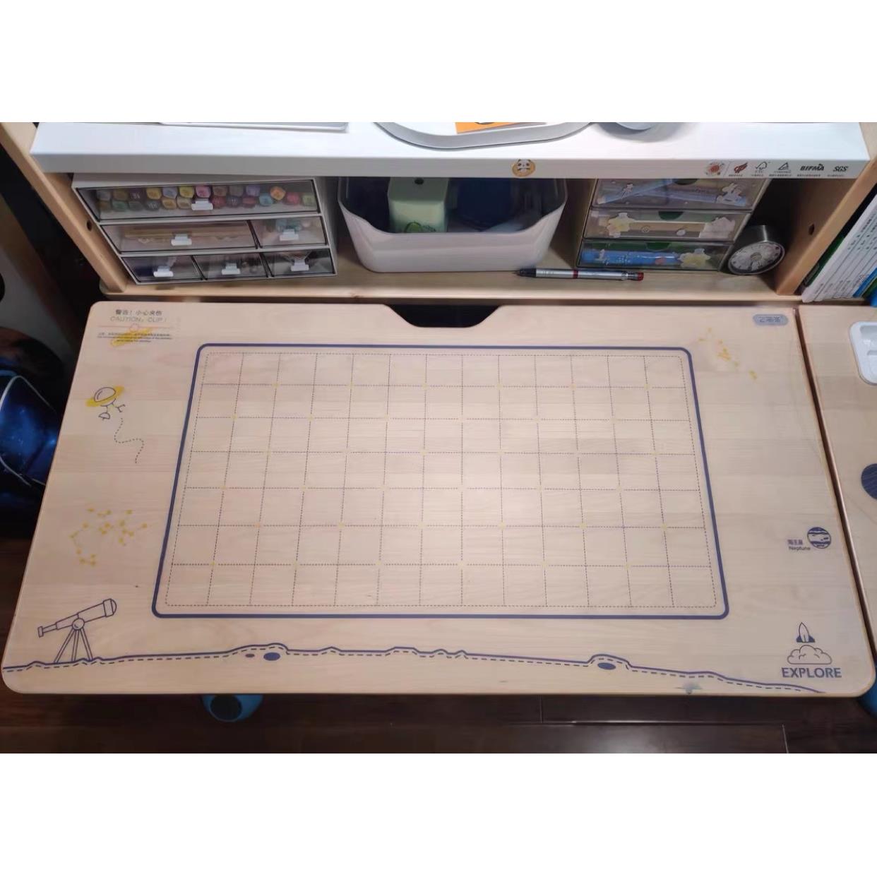 适用于 于2平米学习桌水晶桌垫老款探索家系列学习桌桌垫订制桌垫