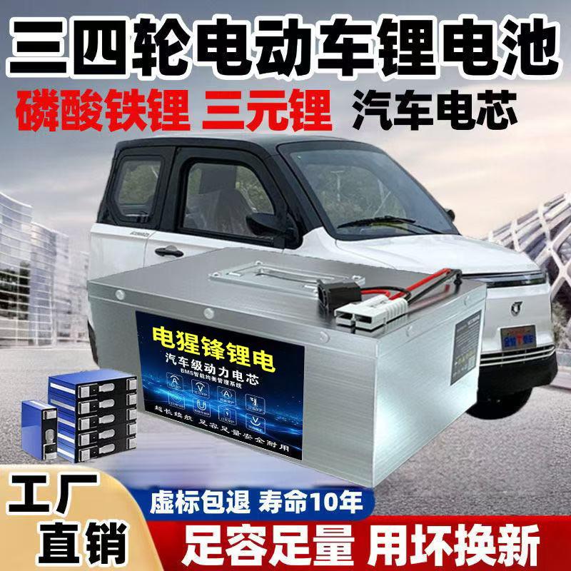 磷酸铁锂宁德超长续航二三轮摆摊电动车电池四轮老头乐三元锂电瓶