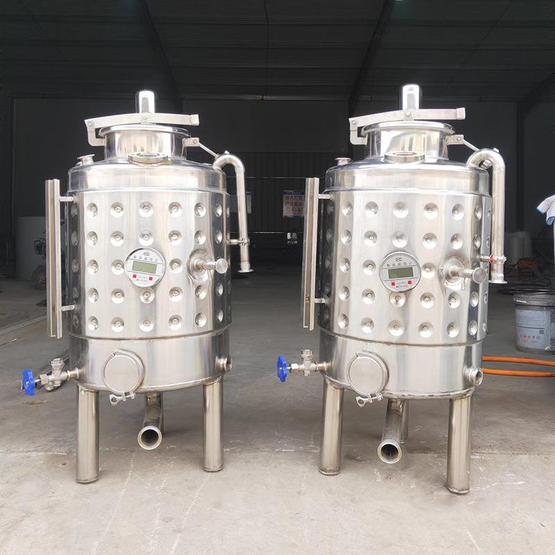 不锈钢发酵罐储罐乳化分散罐保温罐发酵罐搅拌罐果酒发酵罐