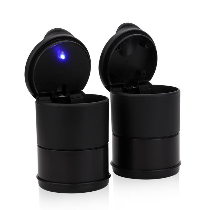 车载烟灰缸汽车用带LED灯烟灰缸创意夜灯耐高温4S带盖通用烟缸