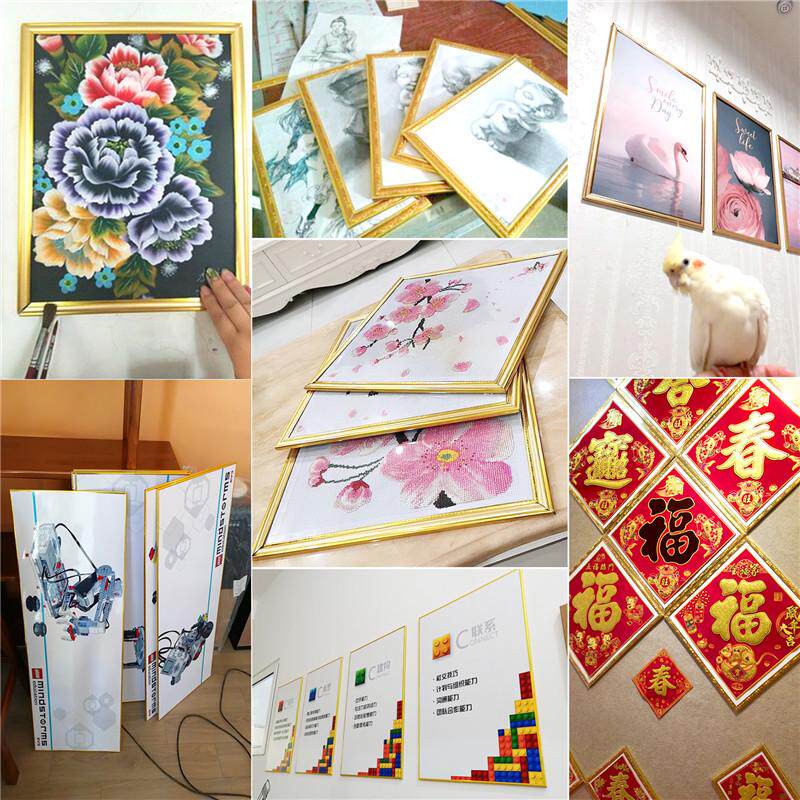 黑木纹22MM展板装饰条pvc塑料广告边条kt板大边条保护边条卡条