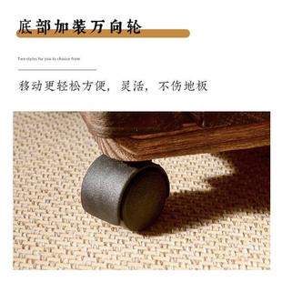 实木移动花盆托盘底座万向轮家用方花盘带接水盘盆景盆栽植物架子