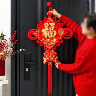 乔迁新居装 2023兔年福字中国结挂件客厅高档大号新款 饰玄关入户门