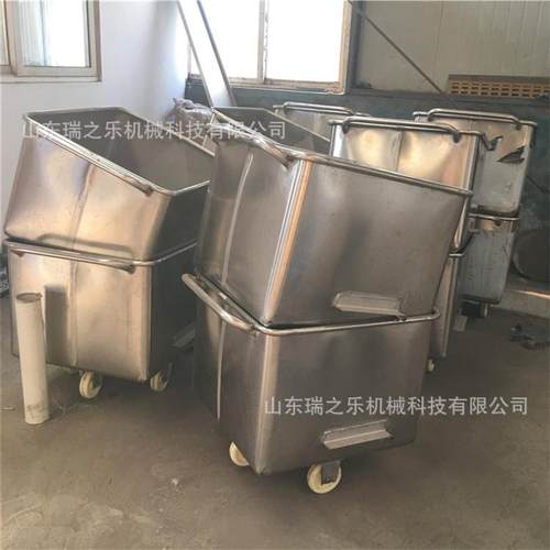 腌制鸡肉料车不锈钢肉料桶食品小推车肉制品周转车304材质