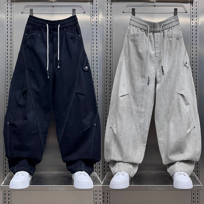 2025秋冬加绒美式复古工装裤