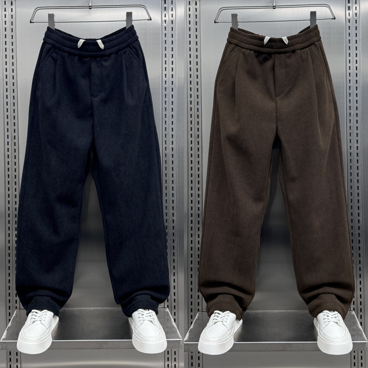 秋冬男款2025灯芯绒休闲裤子韩版潮流加绒运动卫裤青年痞帅直筒裤,男装,休闲裤,淘宝优惠券,粉丝福利购,淘宝优惠卷