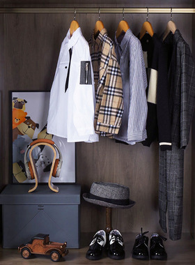 样板房儿童衣帽间装饰品摆件男孩衣服鞋衣柜展厅音乐主题玩具摆设