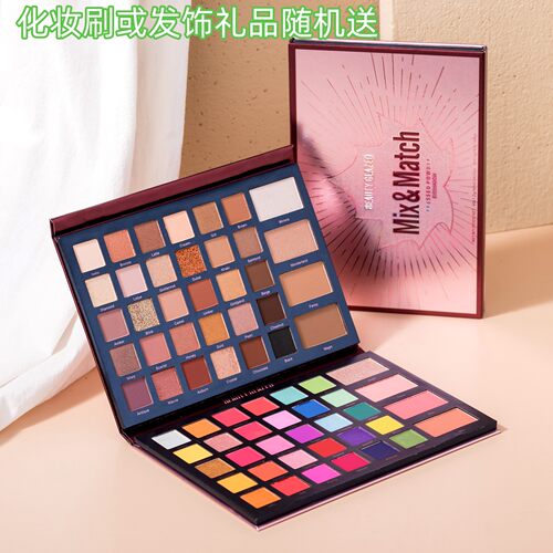舞台妆高光眼影盘三合一修容68色