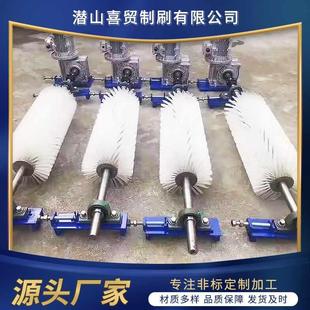 量大优惠矿传送带无动力毛刷输送带清扫器毛刷辊 电动滚刷清扫器