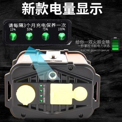头灯P100强光充电超亮远射钓鱼头戴灯防水分体式手电筒氙气矿灯