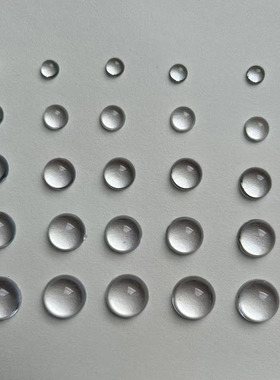 新款半圆光面平底高透明树脂贴片6-14MM眼睛贴片