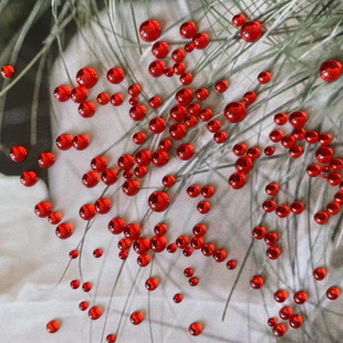 DIY手工配件2 6mm树脂贴片美甲饰品光面半圆平底钻宝石贴片