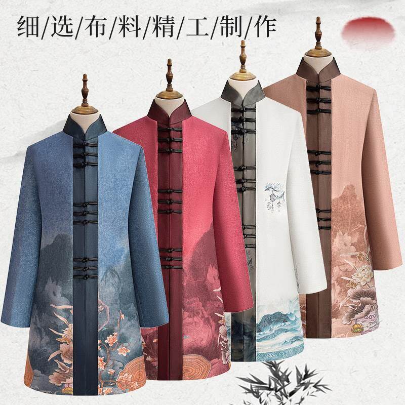 寿衣女全套殡葬用品高档旗袍现代