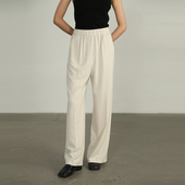 都市气质直筒通勤休闲裤 AIRIQI奥莱女装 高腰休闲裤 AZ42CK003