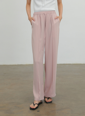 AIRIQI奥莱女装高腰休闲裤都市春日通勤直筒显瘦长裤AH42CK212