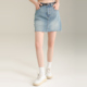 AIRIQI奥莱女装 牛仔半裙辣妹高腰水洗蓝百搭半身裙AN32NQ739