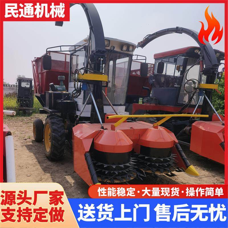 轮式青储机供应自走式青储收割机玉米秸秆粉碎机一体收获机