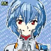 新世纪福音战士EVA动漫车贴绫波丽像素风车身装 饰贴汽车贴纸