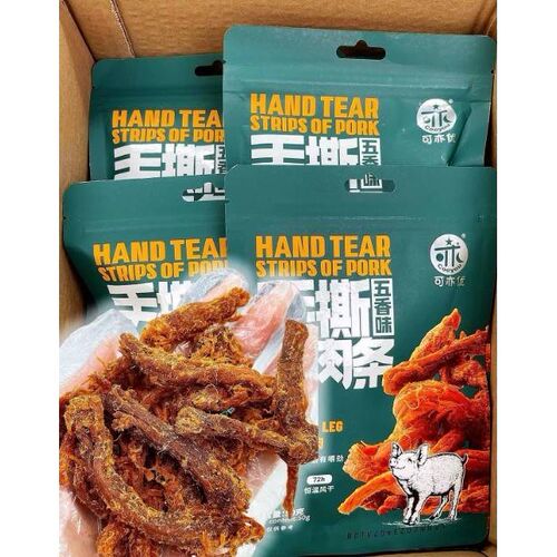 可亦优手撕猪肉干 干猪肉条猪肉脯风干 干猪肉香酥猪肉条藤椒香辣
