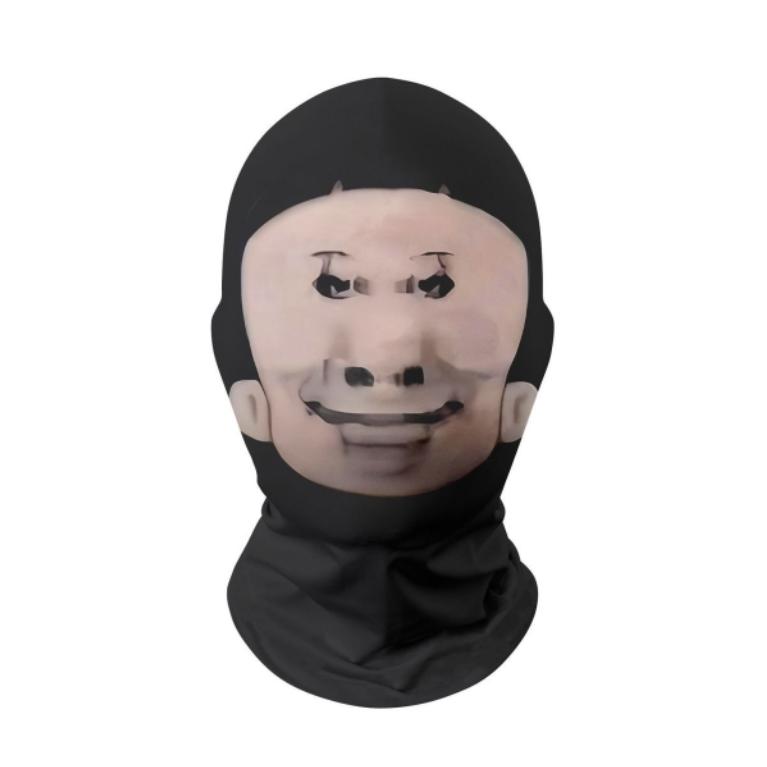 龙图大头儿子面罩表情包恶搞防晒头套夏季户外摩托车骑行全脸头套