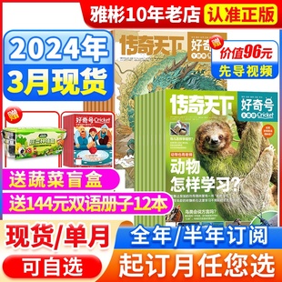 【送双语册子】好奇号杂志2024年3月上下共3本【2024全/半年订阅】 青少年中小学生科学科普阅读书自然人文历史万物博物2022过刊