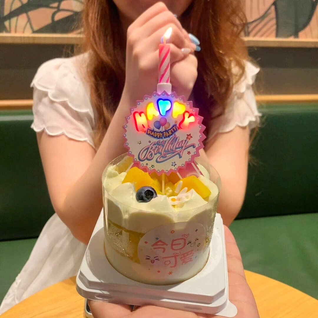 【会唱歌的蜡烛】生日快乐蛋糕装饰彩色灯牌惊喜派对礼物布置道具