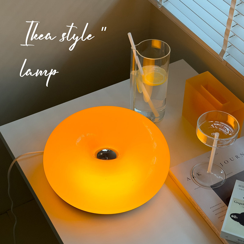 网红中古ins风旺布利甜甜圈壁灯卧室触摸橘色包豪斯床头灯氛围灯,家装灯饰光源,壁灯,淘宝优惠券,粉丝福利购,淘宝优惠卷