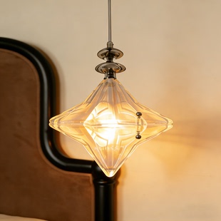 现代简约亚克力星星吊灯餐厅卧室创意个性透明灯罩装饰氛围灯具