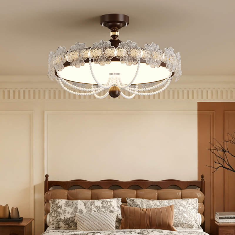 法式复古花朵水晶吊灯