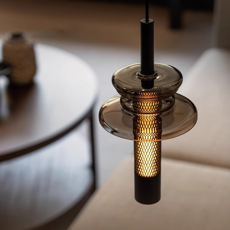 意式极简卧室床头小吊灯现代简约中古风吧台餐厅舞韵艺术玻璃吊灯,家装灯饰光源,床头/玄关/吧台/过道吊灯,淘宝优惠券,粉丝福利购,淘宝优惠卷