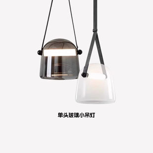 北欧设计师款吧台玻璃小吊灯卧室床头灯现代简约个性创意餐厅吊灯