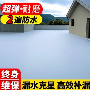 屋顶防水补漏材料堵漏王水楼顶外墙漏水专用胶防漏顶裂缝渗房涂料