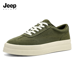 JEEP SPIRIT板鞋男耐磨男鞋2026春新款潮流百搭休闲鞋平底运动鞋