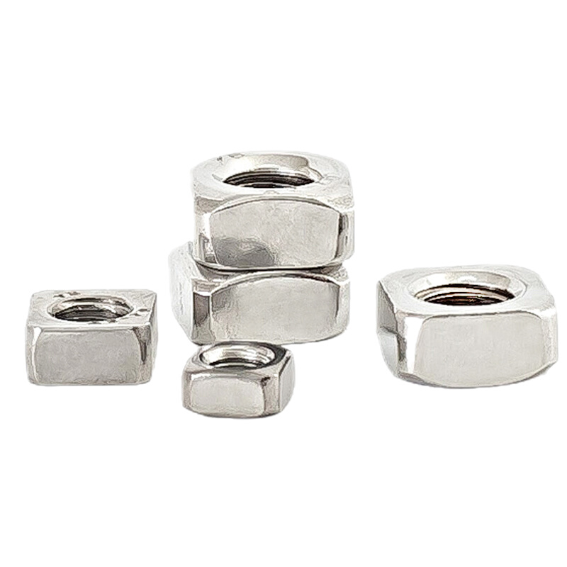 。304不锈钢四方螺母方形螺帽正方型螺丝帽201螺帽M3M4M5M6M8M10M