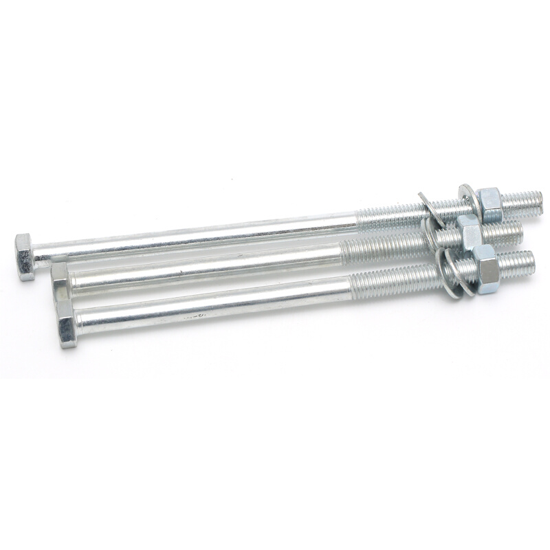 。加长螺丝钉镀锌外六角穿墙罗丝杆M4-M16超长六方螺栓螺母套装大