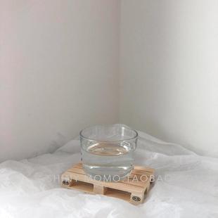 SHINY MOMO定制创意手工木质杯垫餐垫烘焙咖啡店甜品店用品