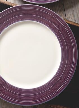 manhattan 27cm【11寸】紫色西餐盘 【某牌 孤品】高端盘子牛排盘