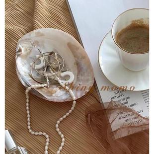 SHINY MOMO天然丑陋粗糙贝壳ins道具首饰盘