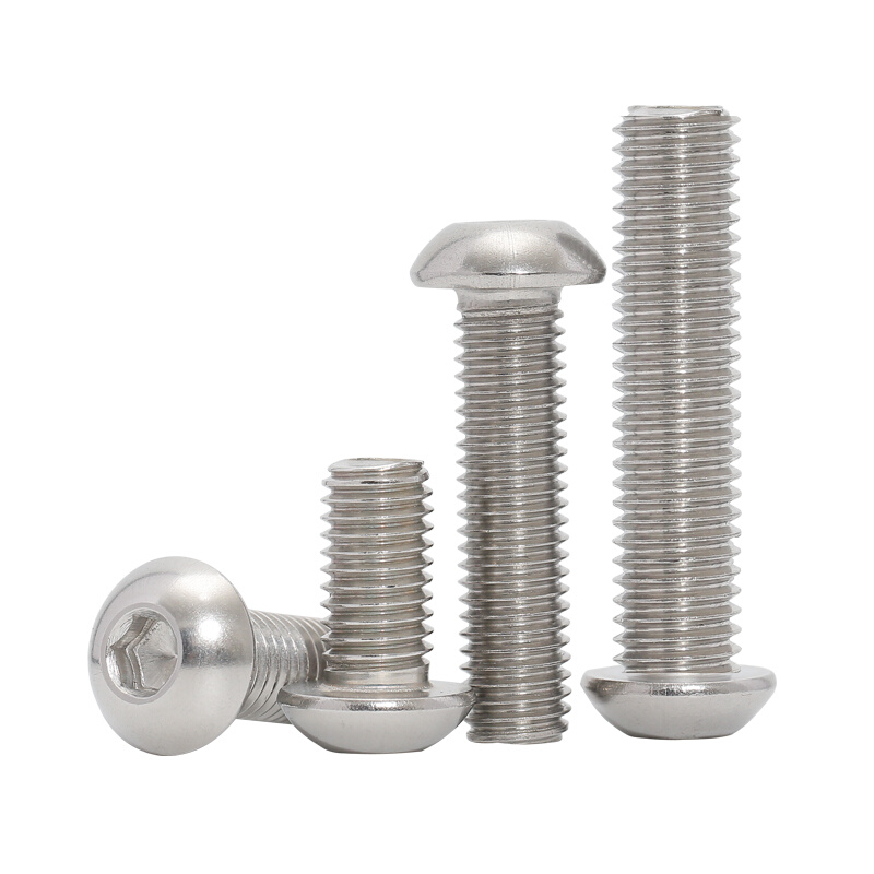 。304不锈钢平圆头内六角螺丝盘头螺钉圆杯螺栓M3M4M5M6M8M10M12M