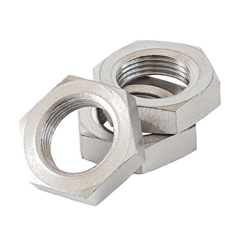 。304不锈钢细牙薄螺母螺帽M27M30M33M36M39M42M45M48M52M56M60*1