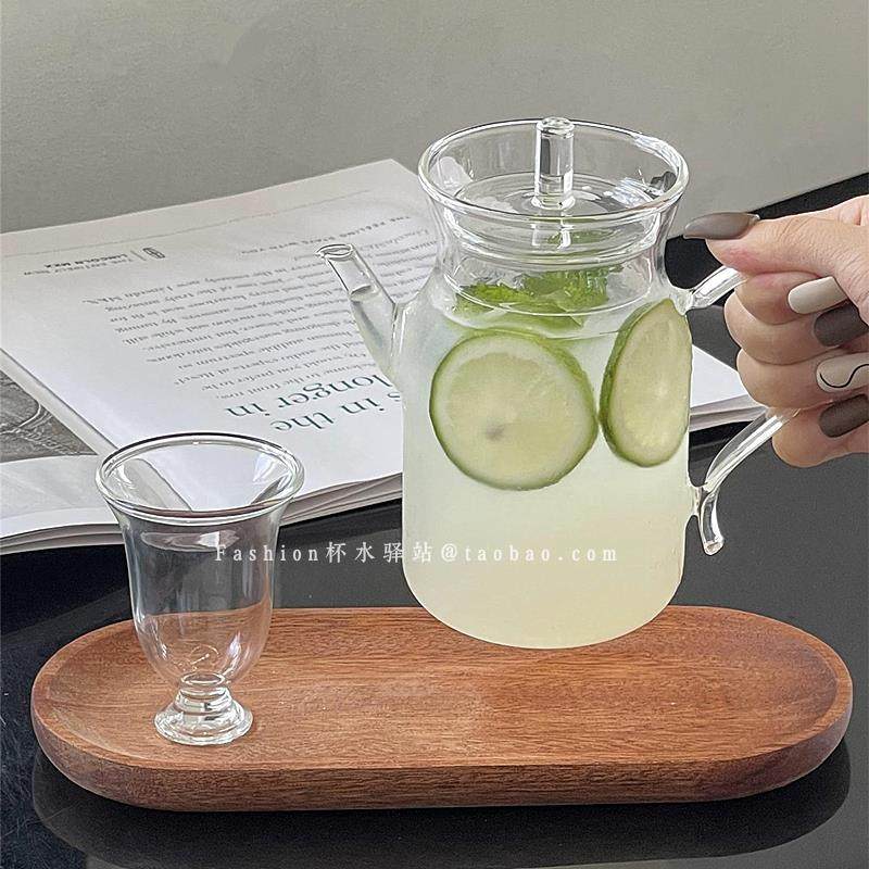 新中式简约仿宋耐热玻璃壶带把手冷泡花茶壶水果茶平口茶杯茶壶,搬运/仓储/物流设备,其他起重搬运设备,淘宝优惠券,粉丝福利购,淘宝优惠卷