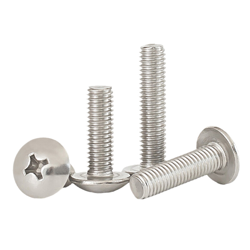 。201不锈钢大扁头螺丝十字大扁头螺钉蘑菇头螺栓M3M4M5M6mm