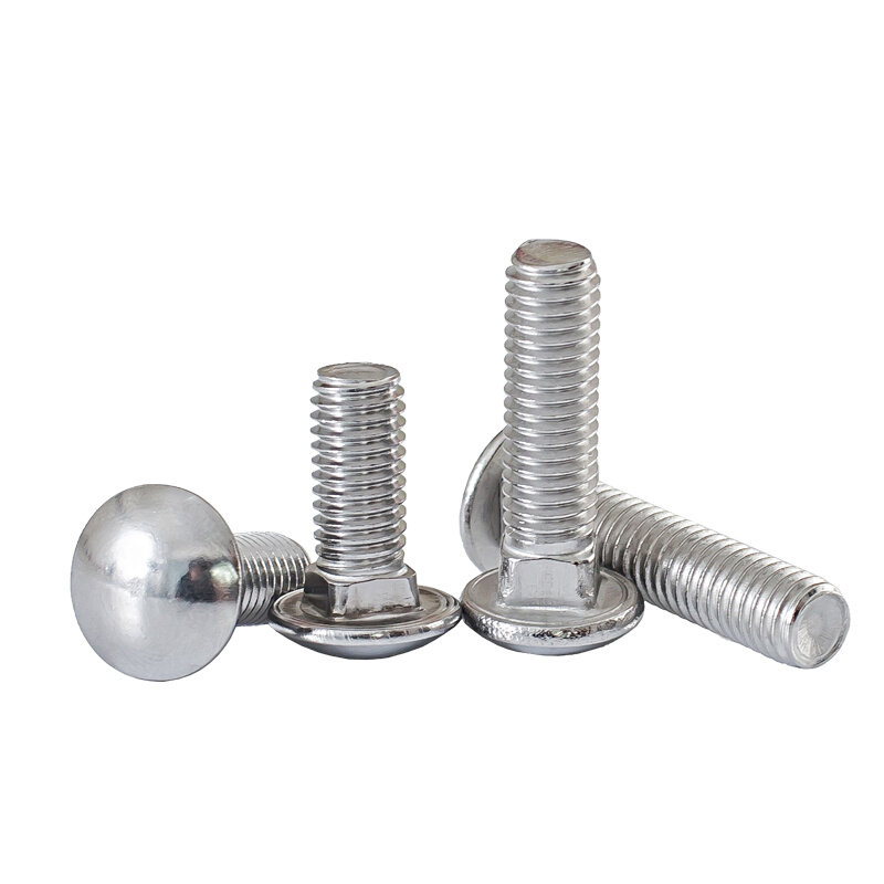 。M4M5M6M8M10M12 304不锈钢马车螺丝小头马车螺栓半圆方颈螺钉货