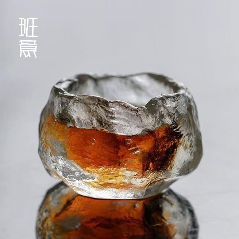 班意古法日式琉璃杯冰冻烧威士忌杯酒杯茶杯清酒梅酒功夫茶具杯子图片