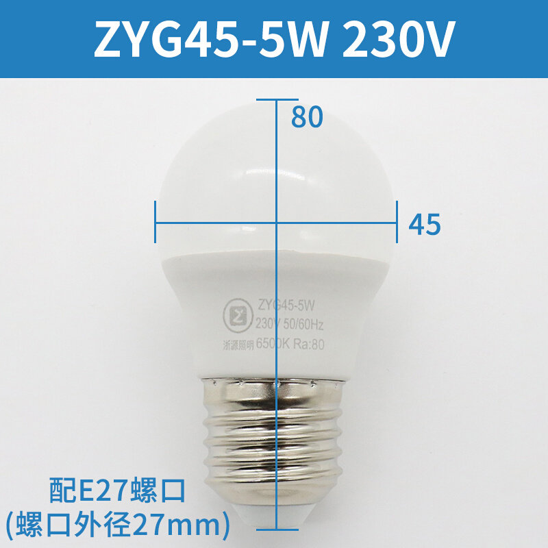 。电梯专用LED轿厢井道灯泡ZYG45-5W ZYG60-7W ZYG60手持灯 e27螺